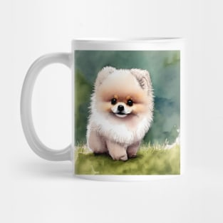 Cute Pomeranian Puppy Art 1 Mug